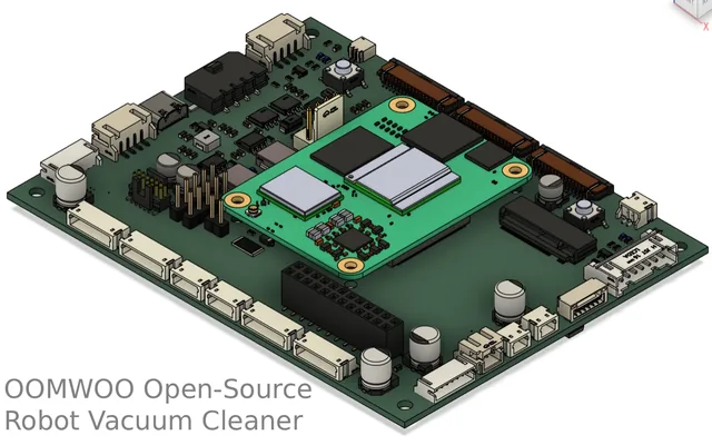 3D render of the OOMWOO main circuit board