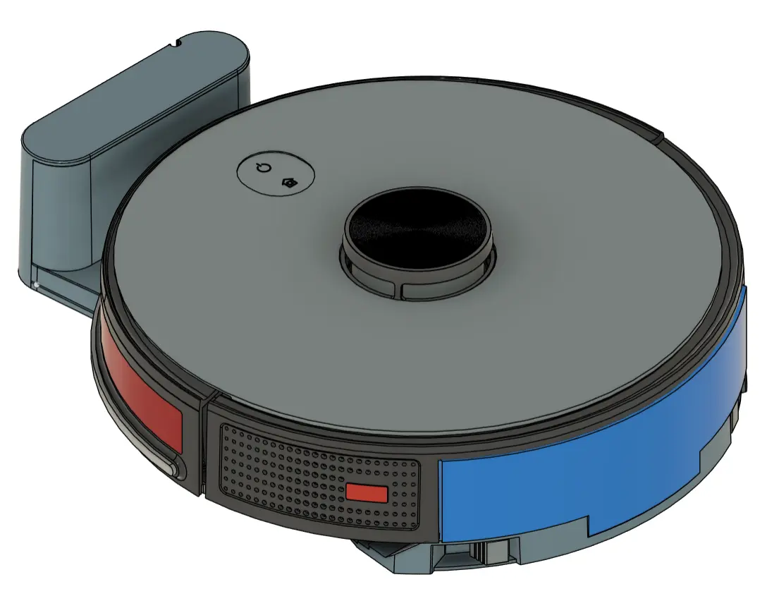 OOMWOO robot vacuum — reference design, top view